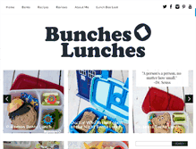 Tablet Screenshot of bunchesolunches.com
